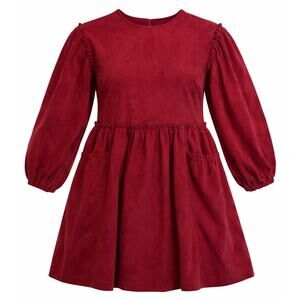 Chelsea & Violet Burgandy Long Sleeve Babydoll Dress NWT - XS